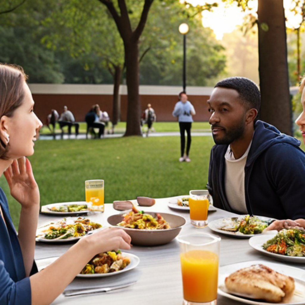 **

A diverse group of people engaging in active listening. Some are in a park setting, others in a modern office, and a family is gathered at a dinner table. Emphasize genuine connection, eye contact, and empathetic body language. Soft, warm lighting. Focus on the human element, illustrating the importance of active listening in various everyday scenarios.

**
